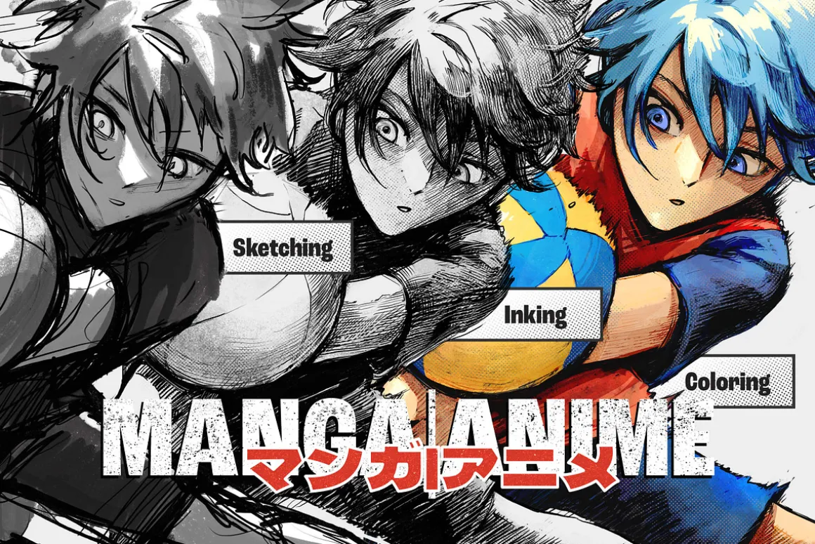 Manga and Anime Procreate Brushes