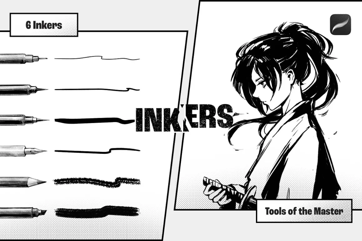 Manga and Anime Procreate Brushes