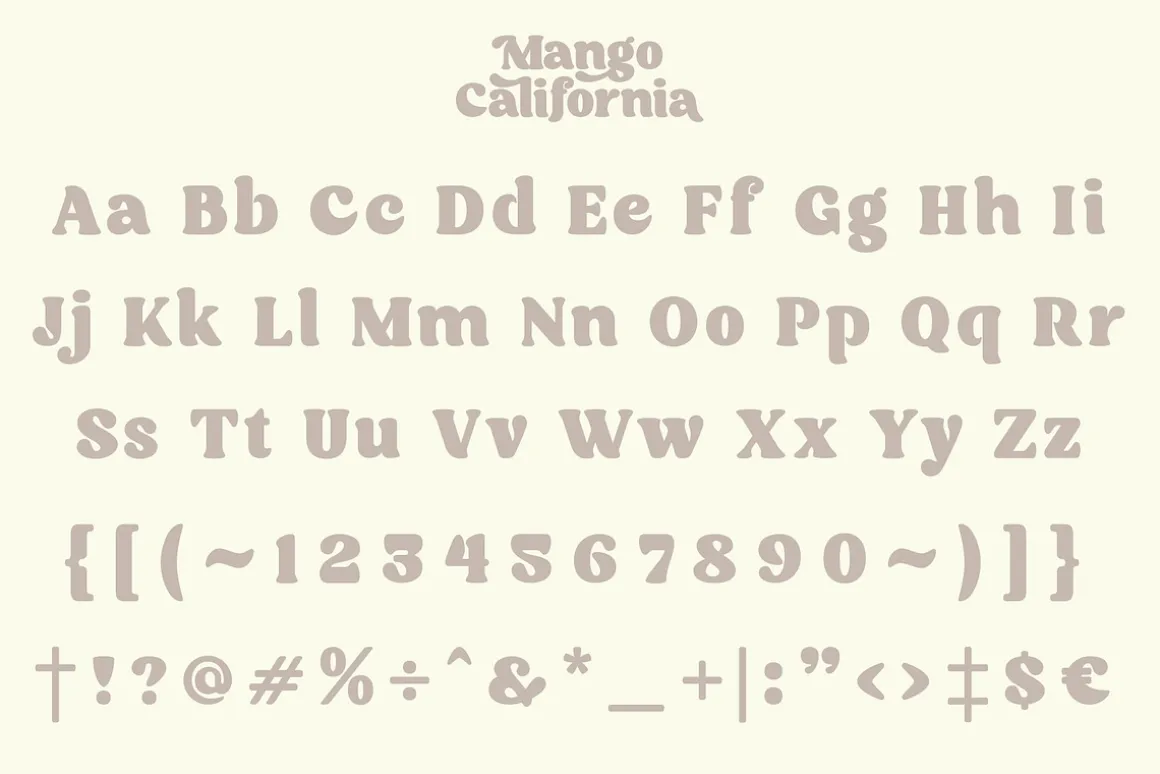 Mango California Serif Font