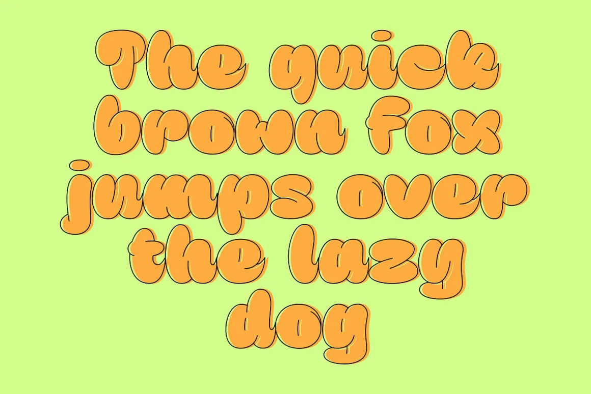 Mango Chunks | Bubble Font