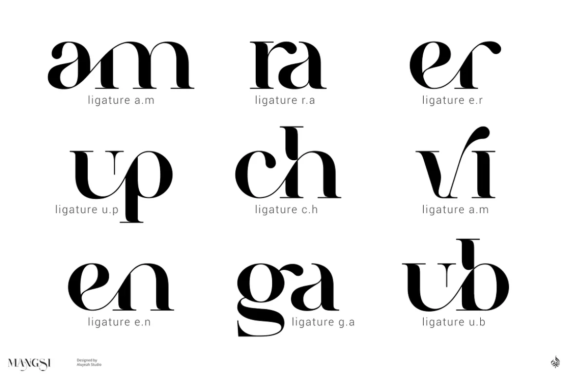 Mangsi | Inked Display Typeface