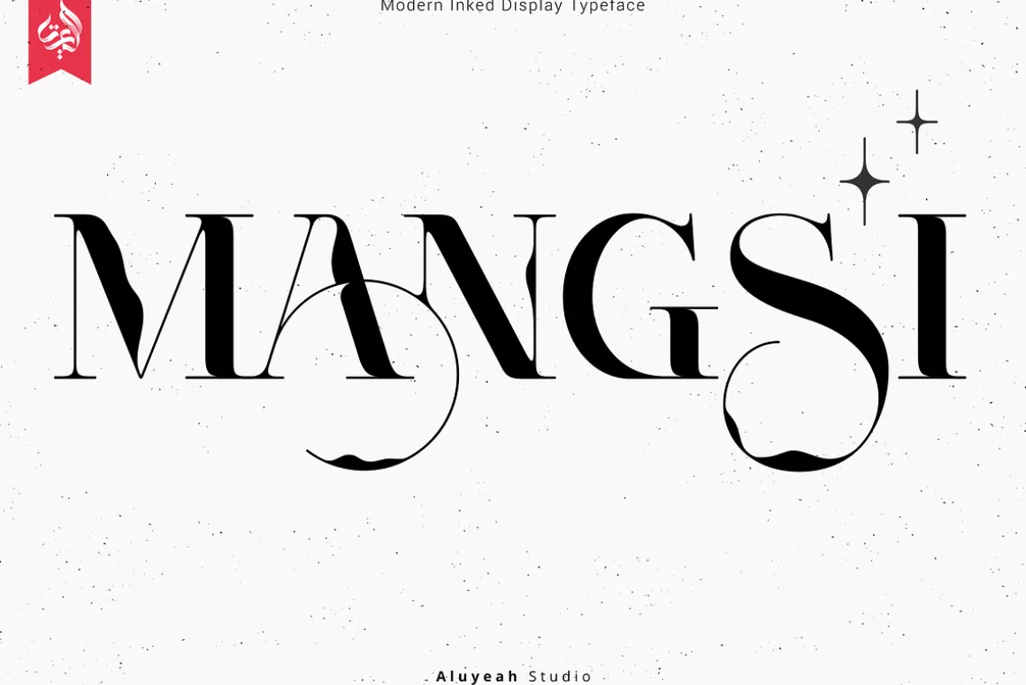 Mangsi | Inked Display Typeface