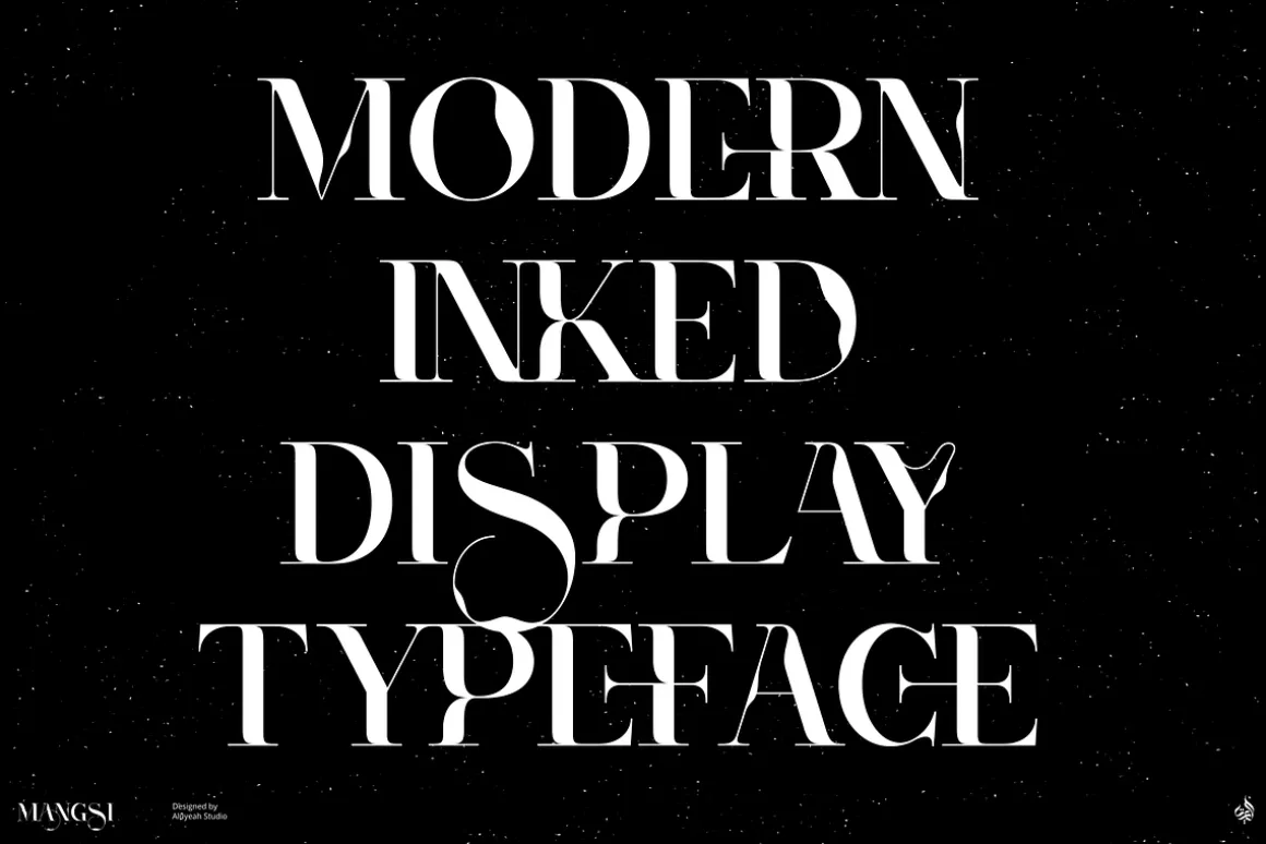 Mangsi | Inked Display Typeface