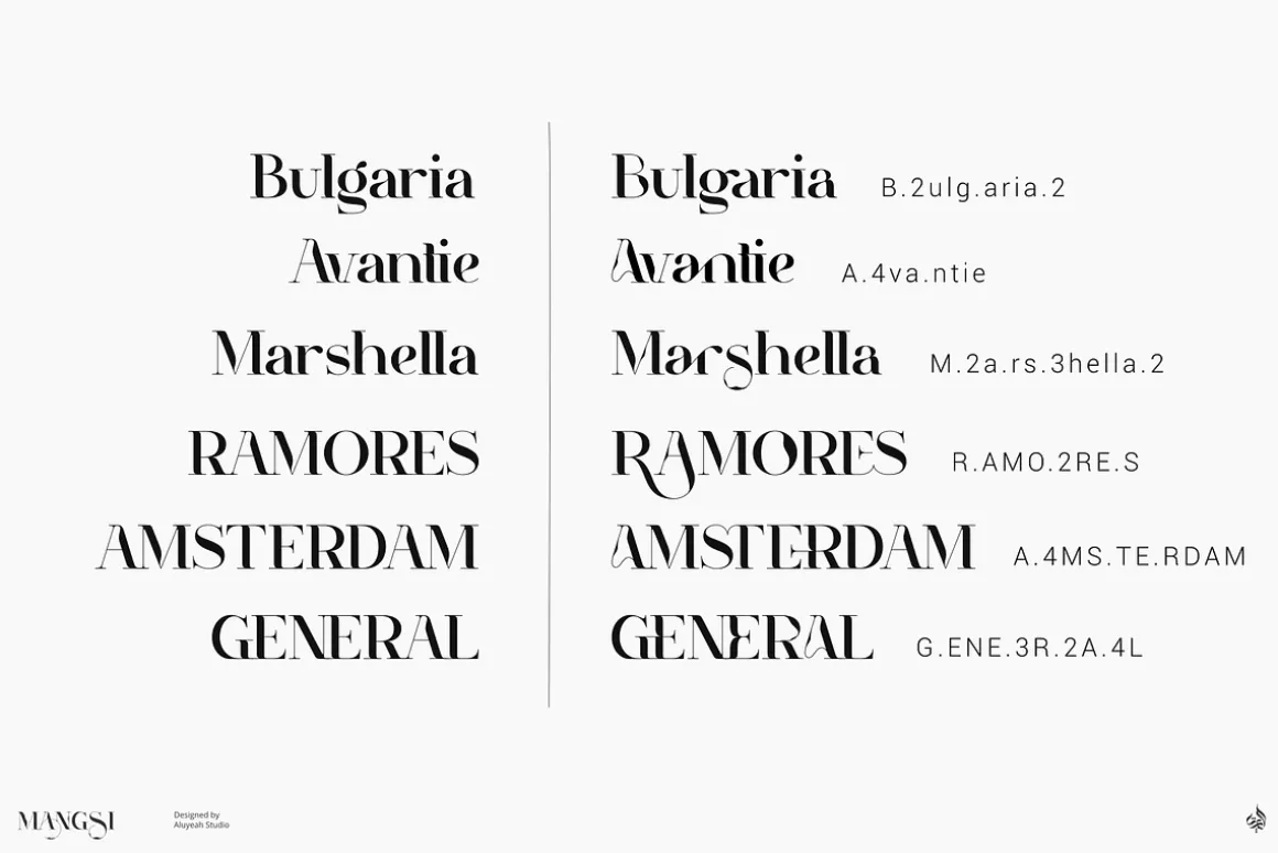 Mangsi | Inked Display Typeface