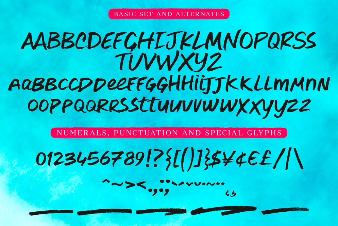 Maraka / handwrite font family