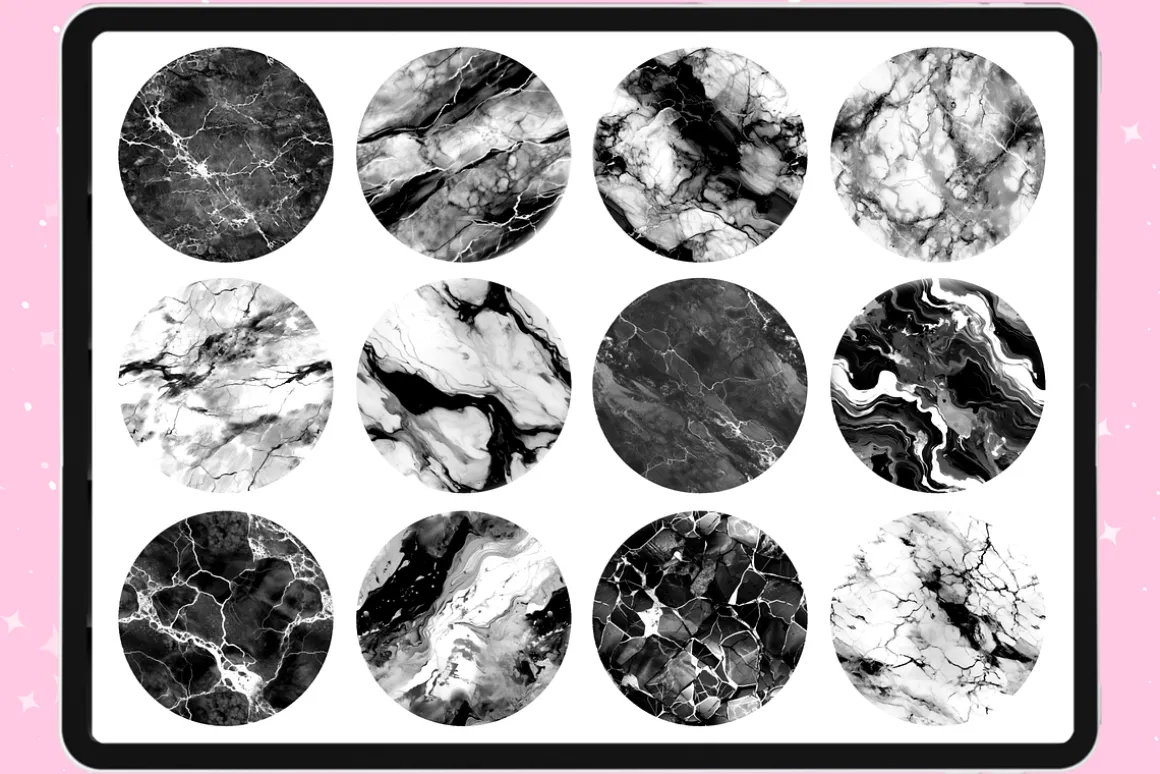 Marble Texture procreate brushes