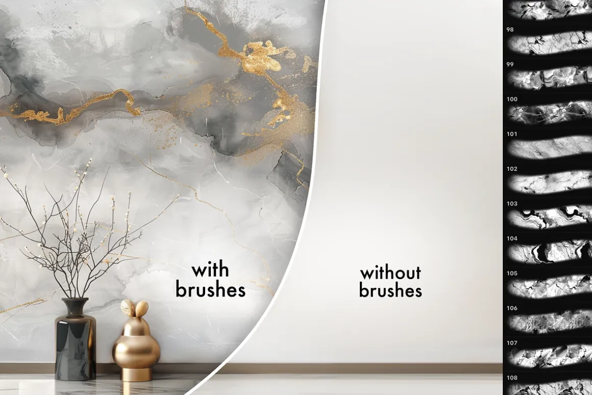 Marble Texture procreate brushes