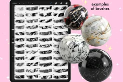 Marble Texture procreate brushes
