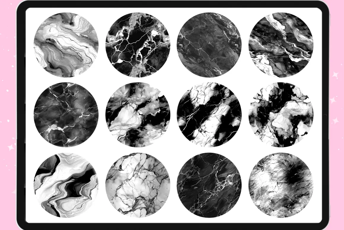 Marble Texture procreate brushes