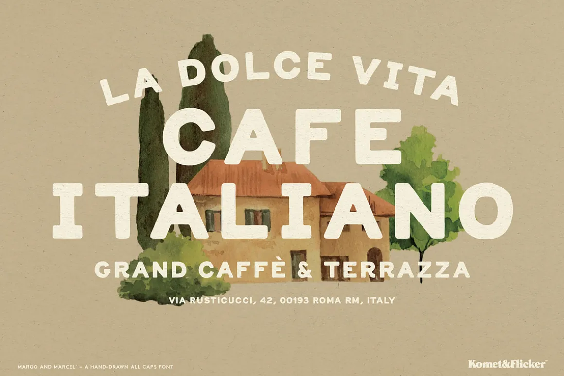Margo and Marcel - A Hand-Drawn Font