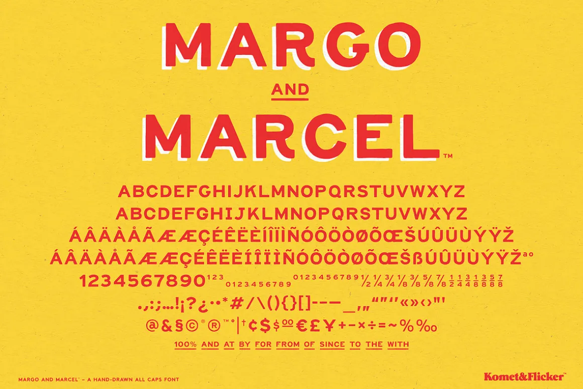 Margo and Marcel - A Hand-Drawn Font