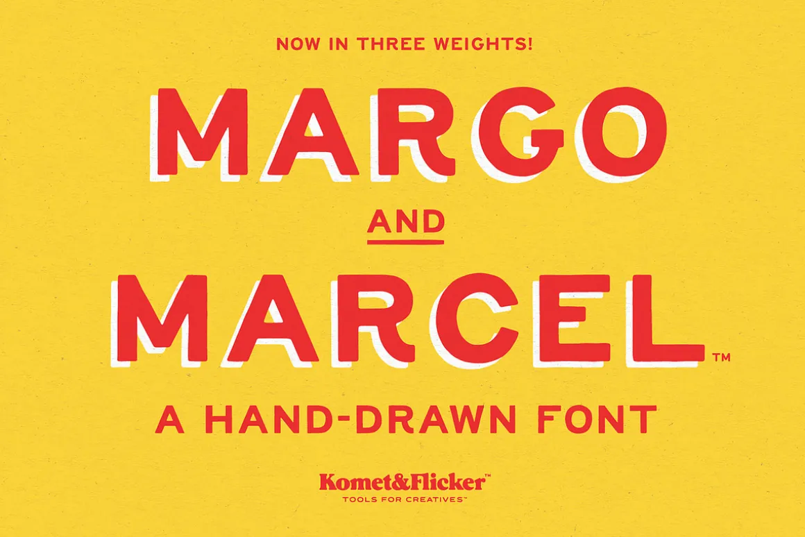 Margo and Marcel - A Hand-Drawn Font