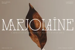 Marjolaine Type - A delicate Serif