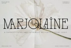 Marjolaine Type - A delicate Serif