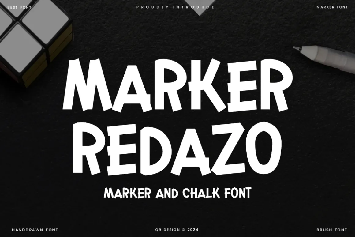 Marker Redazo - Chalk Font