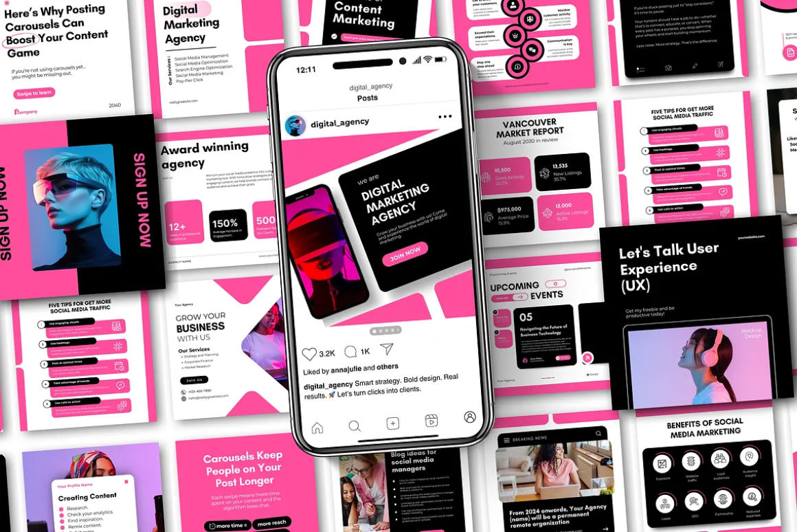 Marketing Agency Instagram Kit