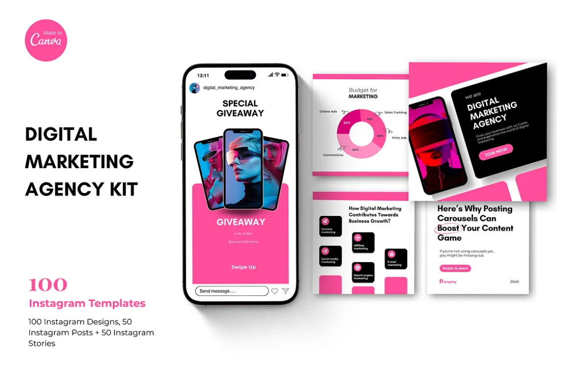 Marketing Agency Instagram Kit