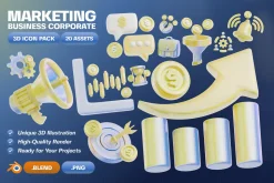 Marketing Business Corporate 3D Pack