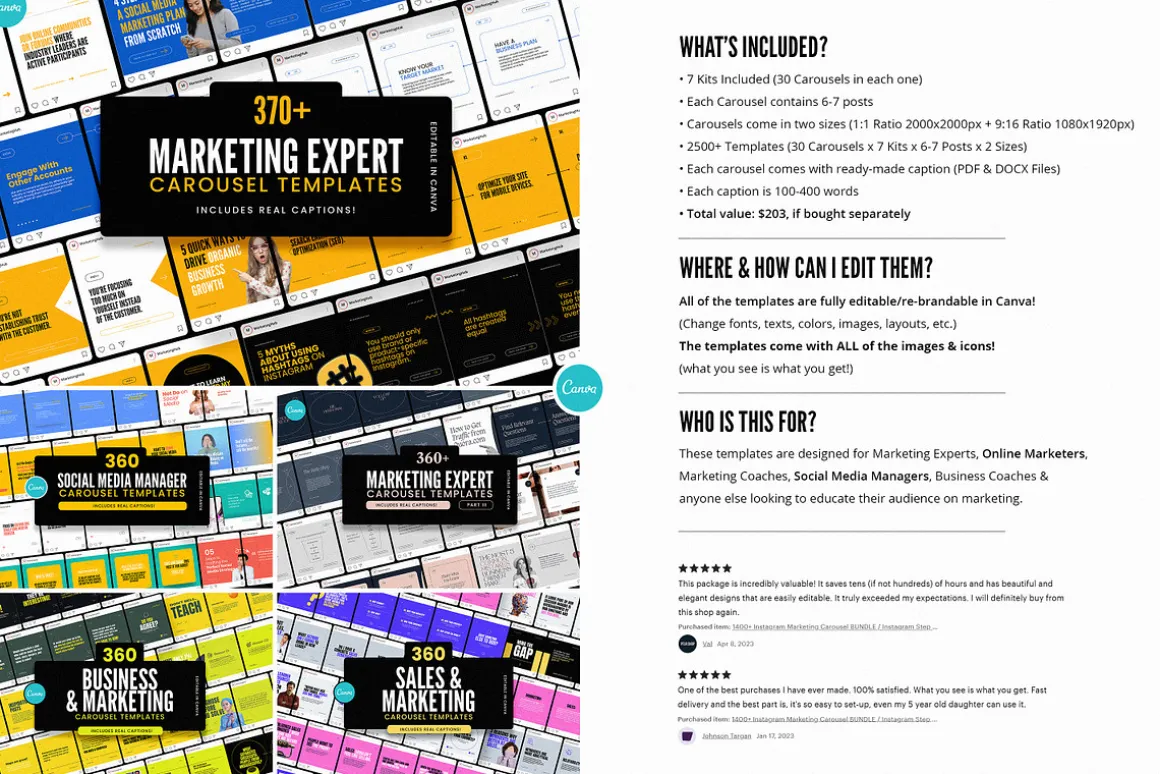 2100+ Marketing Social Media Bundle