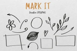 MARK IT marker handwritten font