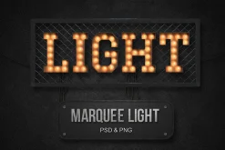 Marquee light Alphabet