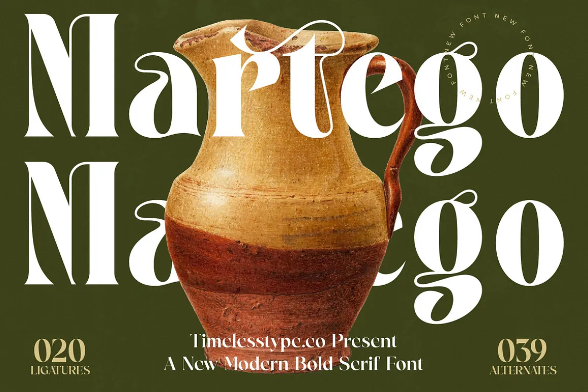 Martego Modern Bold Serif Font