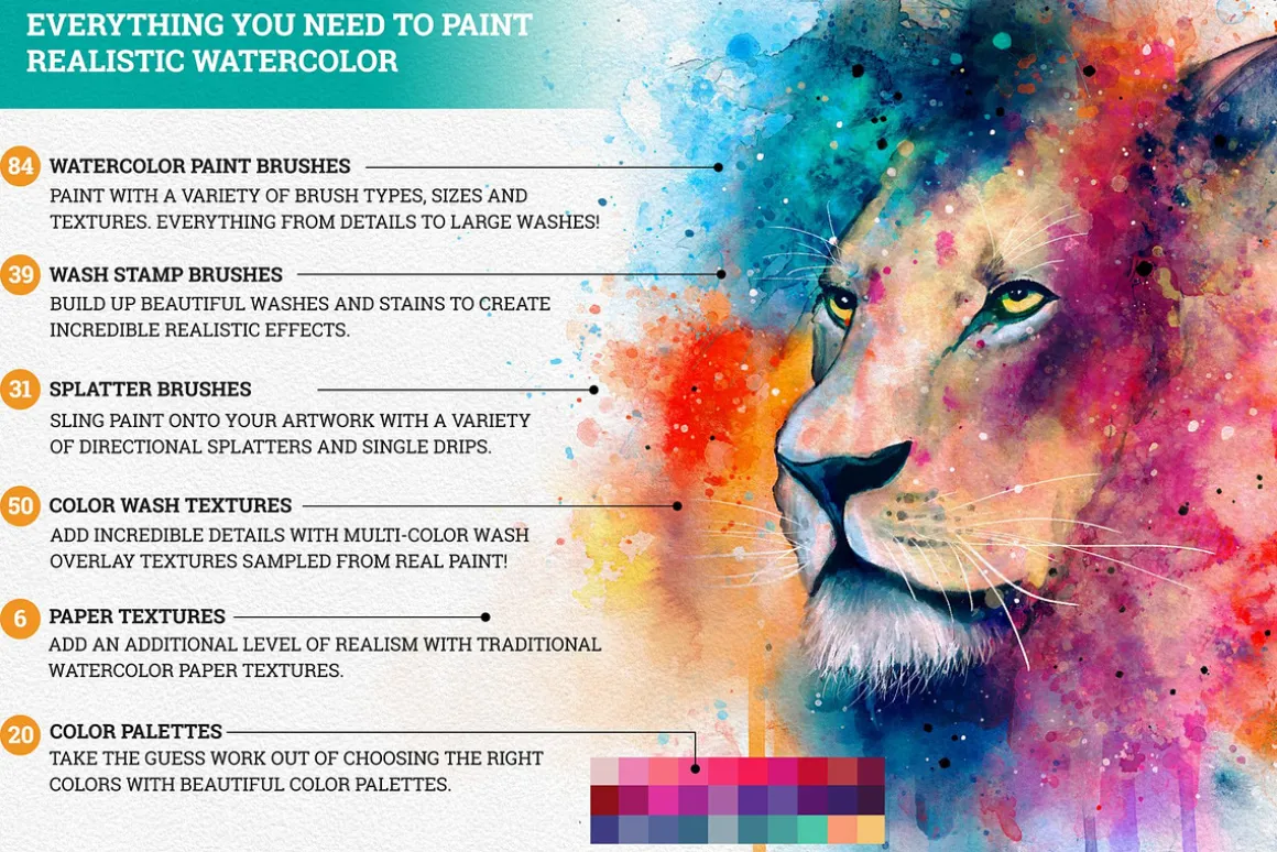 Master Watercolor Brushes - Ultimate