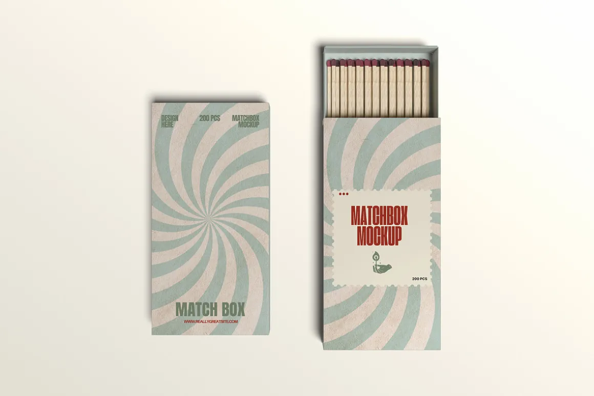 Match Box Mockup