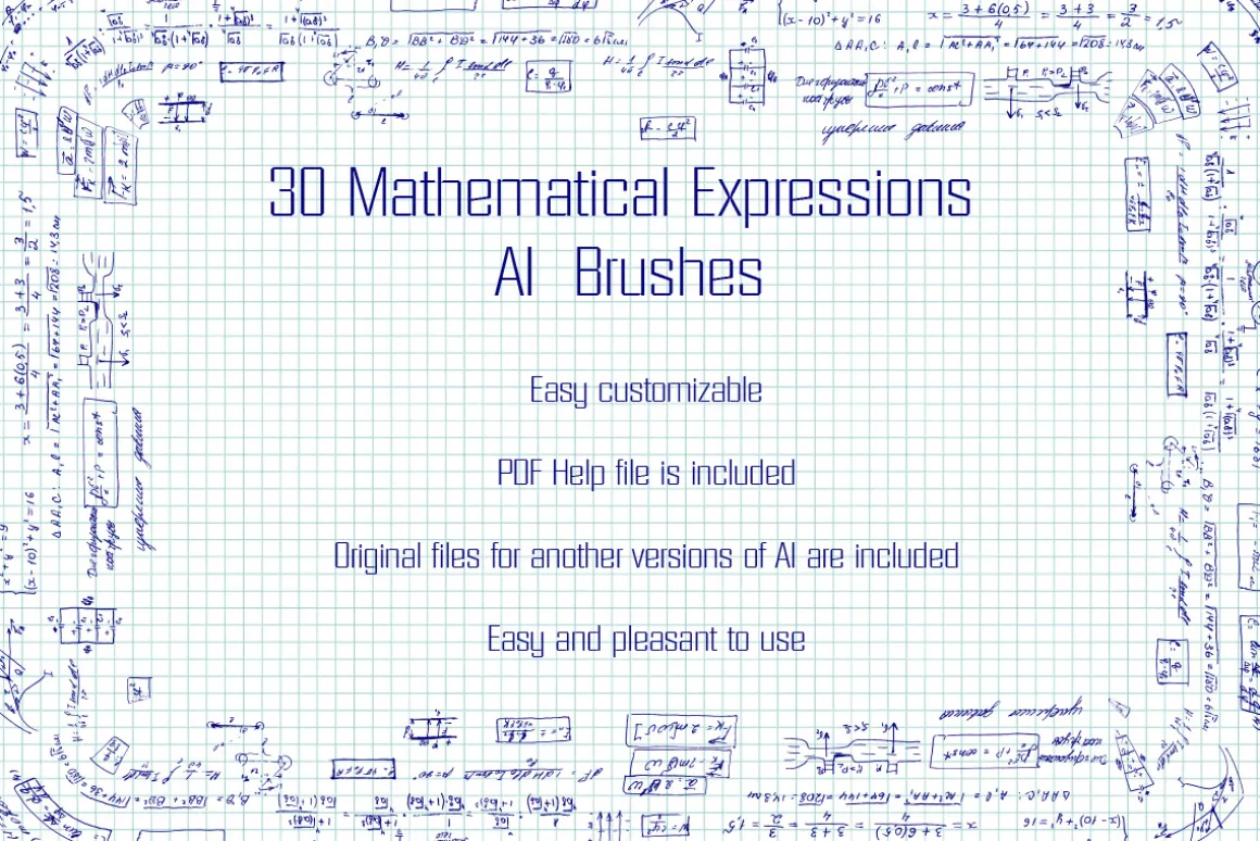 30 Mathematical Illustrator Brushes