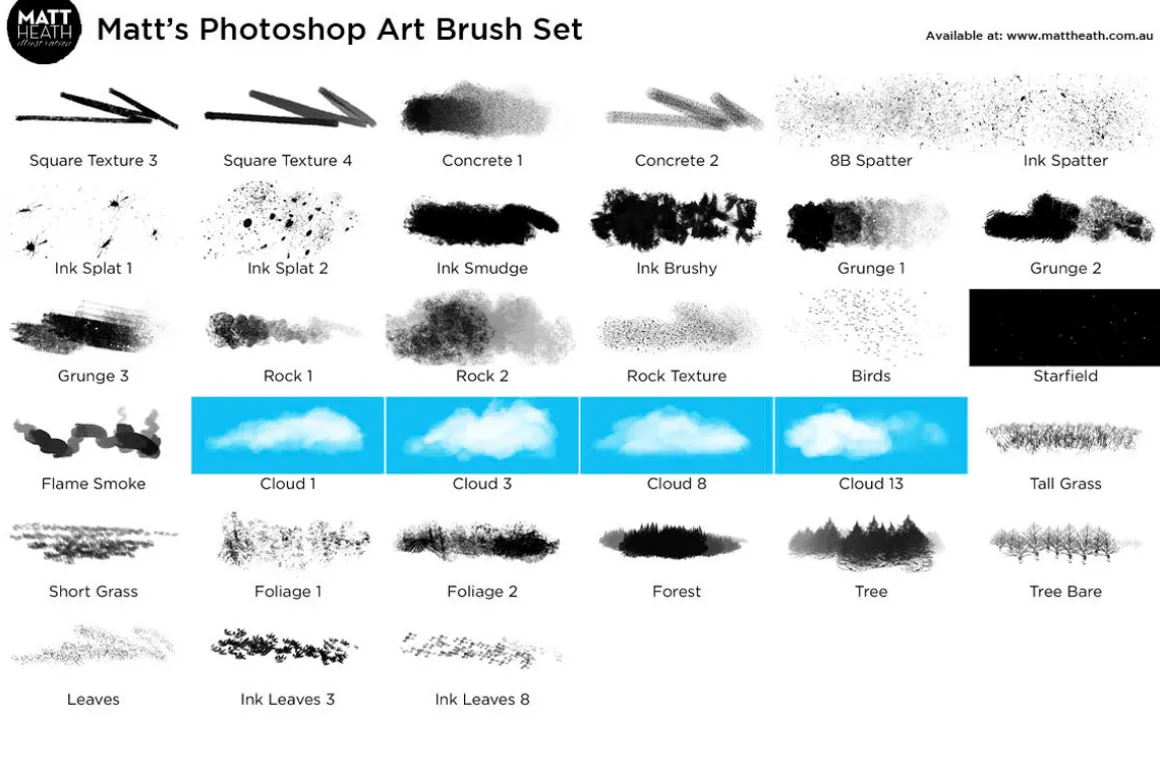 Matt's Photoshop Art Brush Set