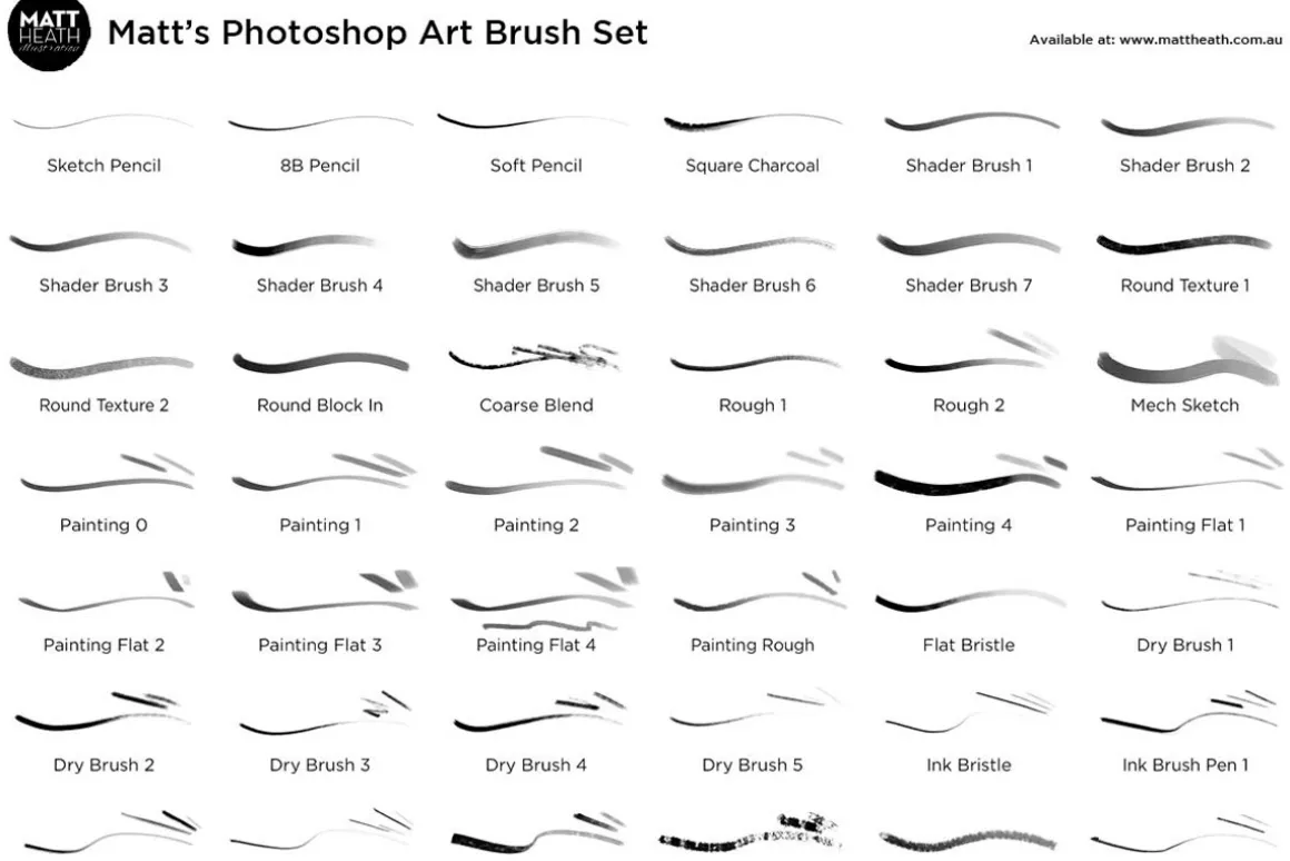 Matt's Photoshop Art Brush Set