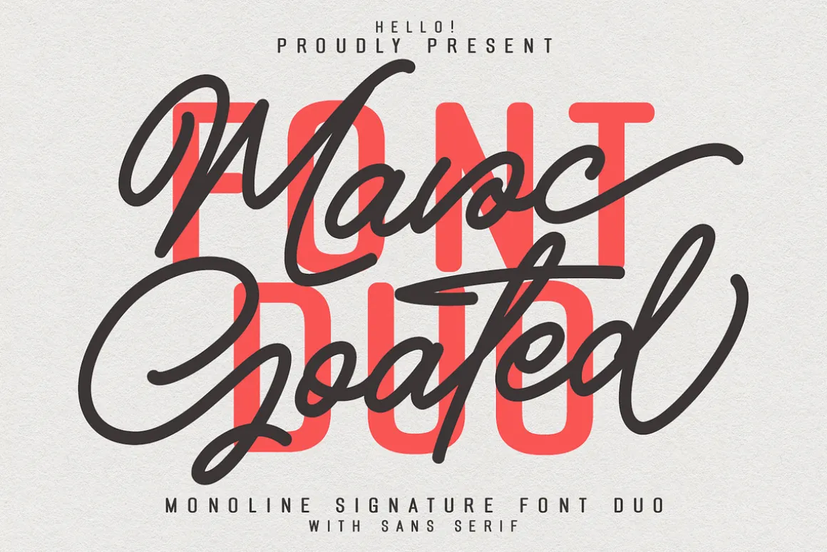 Mavoc Goated Script Sans Font Duo