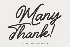 Mavoc Goated Script Sans Font Duo