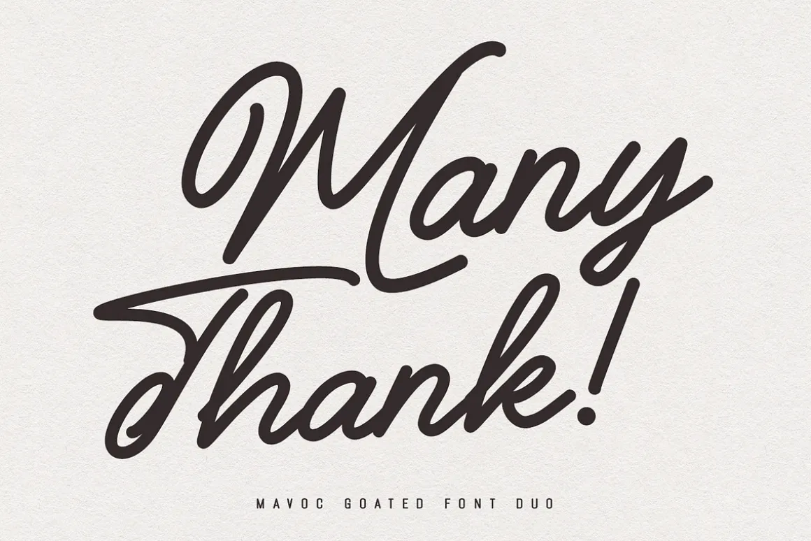 Mavoc Goated Script Sans Font Duo