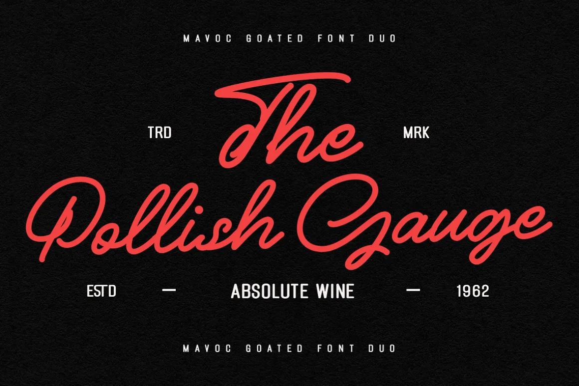 Mavoc Goated Script Sans Font Duo