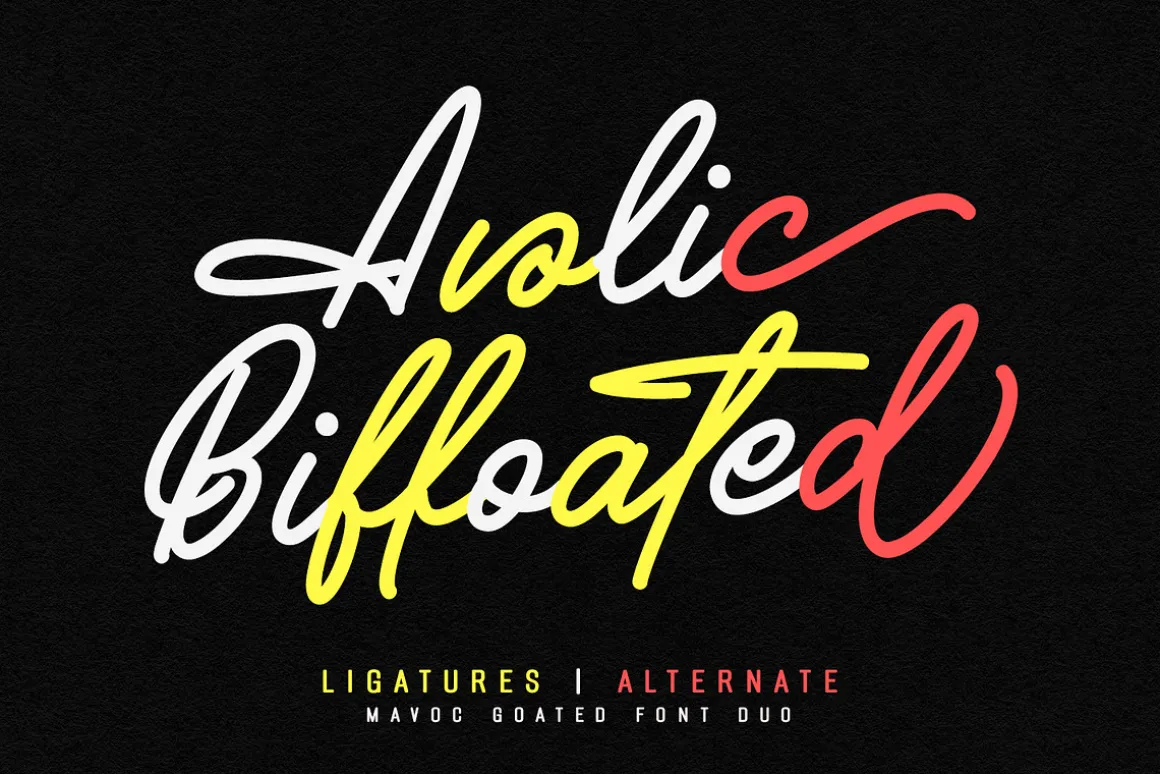 Mavoc Goated Script Sans Font Duo