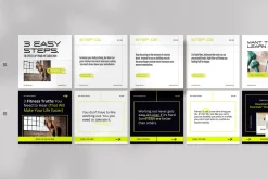 MAX Fitness Insta Carousel for CANVA