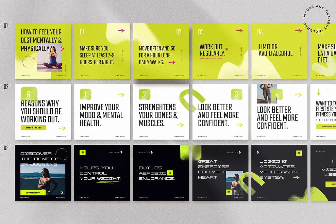 MAX Fitness Insta Carousel for CANVA