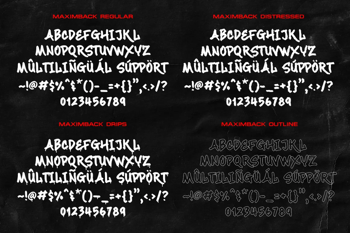 Maximback A Bold Graffiti Font