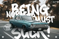 Maximback A Bold Graffiti Font