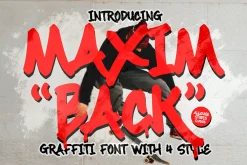 Maximback A Bold Graffiti Font