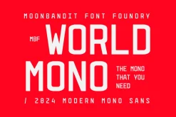MBF World Mono - bold monospace font