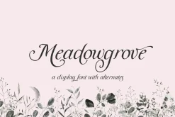 Meadowgrove Calligraphy Font