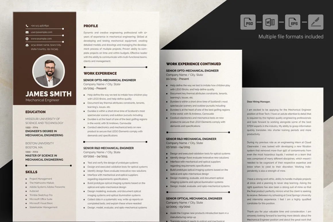 Mechanical Engineer CV Template