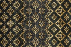 10 Medieval Black and Gold Patterns