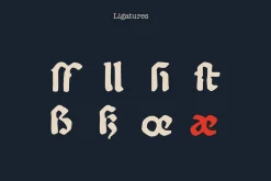 Medieval Grammar blackletter font