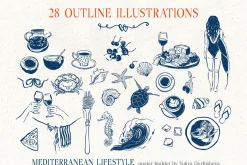 Mediterranean Lifestyle Poster Print