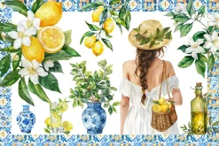 Mediterranean Summer Clipart Set