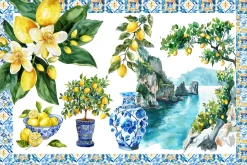 Mediterranean Summer Clipart Set