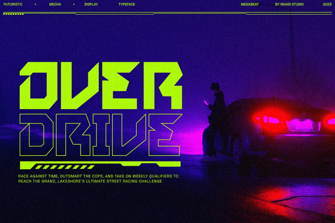 Megabeat - Retro Futurism Fonts